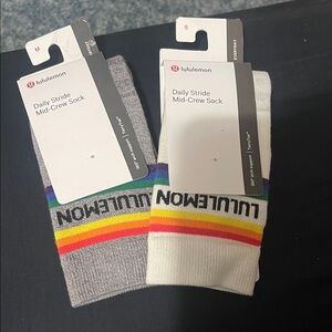 Lululemon-Both socks for 25$ ttly new socks